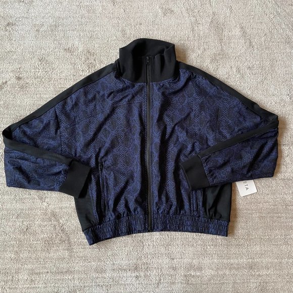 Athleta Brooklyn Track Bomber Printed NWT - Picture 2 of 10